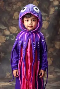 Kid Jellyfish Costume face swap