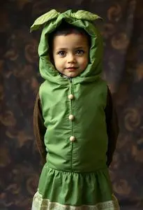 Kid Pea Pod Costume face swap