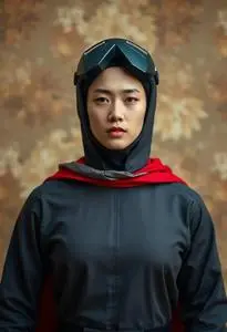 Kostum Superhero Simple Costume face swap