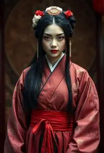 Kuchisake Onna Costume face swap