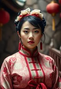 Kung Hustle Landlady Costume face swap