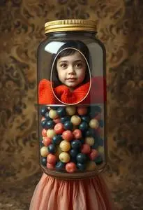 Jelly Jar Costume Child face swap