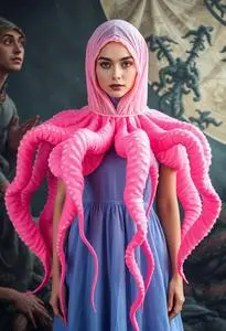 Jellyfish Costume Fancy Dress face swap