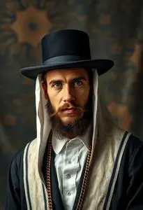 Jewish Rabbi Costume face swap