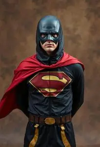 Lazy Superhero Costume face swap