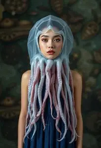 Jellyfish Costume face swap