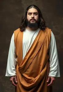 Jesus Costume Plus Size Man face swap