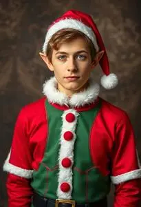 Jolly Elf Costume face swap