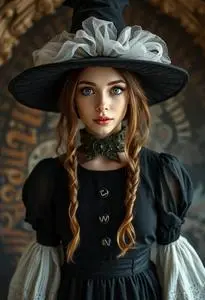 Magic Witch Costume face swap