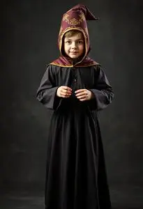 Magic Wizard Costume Kid face swap