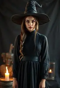 Magical Witch Costume face swap