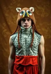 Male Hooters Costume face swap