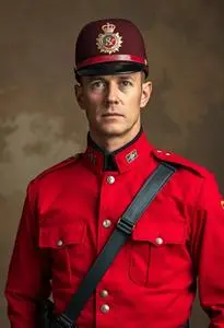 Man Canadian Mountie Rcmp Costume face swap
