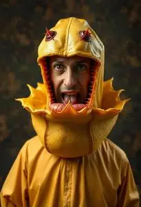 Man Eating Venus Fly Trap Costume Adult face swap