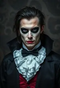 Man Nocturnal Count Vampire Costume face swap