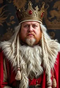 Man Plus Size Northern King Costume face swap