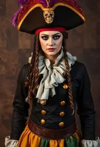Mardi Gras Pirate Costume face swap