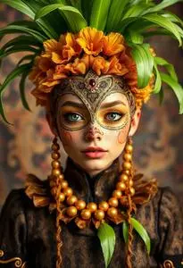 Mardi Grass Costume face swap