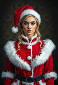 Martha May Santa Outfit Costume face swap