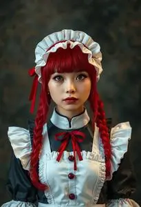 Mashu Maid Costume face swap