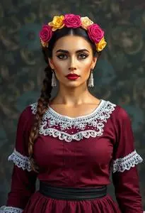 Loteria Dama Costume face swap