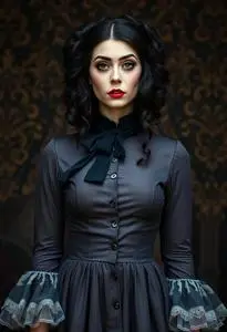 Lydia Deetz Broadway Costume face swap