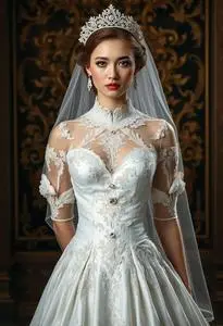 Lydia Wedding Dress Costume face swap