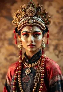 Maa Kali Costume face swap