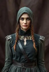 Medieval Huntress Costume face swap