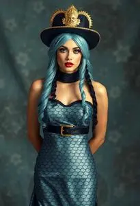 Mermaid Mafia Man Costume face swap