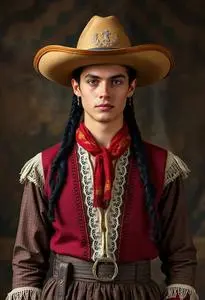Mexican Gunslinger Costume face swap