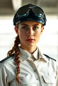 Mile High Pilot Adult Costume face swap