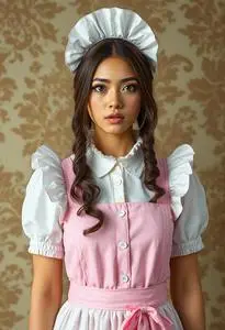 Milk Maid Costume face swap