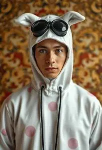 Milk Man Outfit Costume face swap