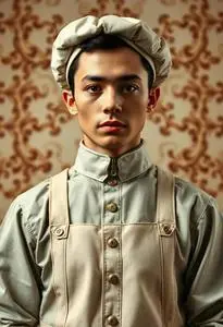 Milkman Outfit Costume face swap