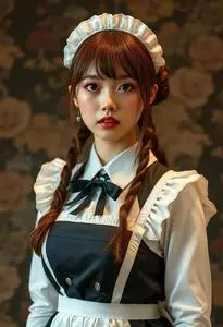 Misaki Maid Outfit Costume face swap