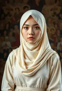 Vanilla Hijab Costume face swap