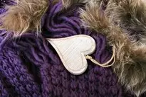 Heart, Violet, Wood, Color, Wool, Fluffy wallpaper