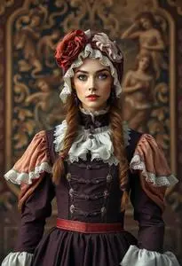 Venetian Costume Female Fancy Dress face swap