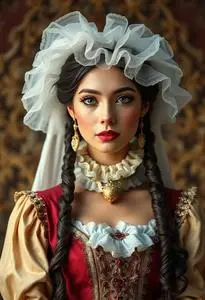 Venetian Costume Woman face swap