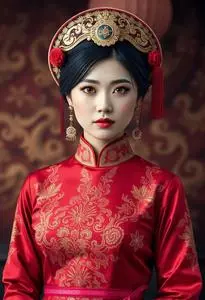 Vietnamese National Costume Female face swap