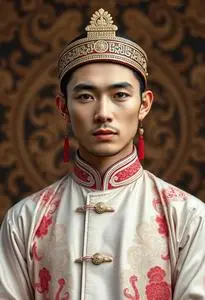 Vietnamese National Costume Male face swap