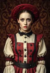 Vintage Circus Fortune Teller Costume face swap