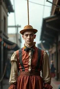 Vintage Tightrope Walker Costume face swap