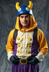 Wario Deluxe Adult Costume face swap