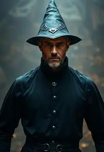 Warlock Man Costume face swap