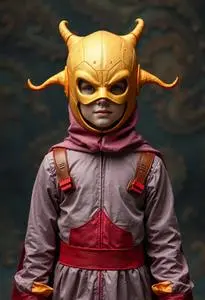 Weird Superhero Costume face swap