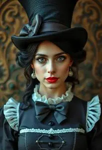 Woman Delightful Hatter Costume face swap