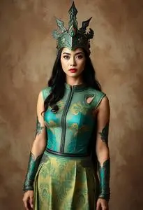 Woman Exotic Clothing Costume face swap