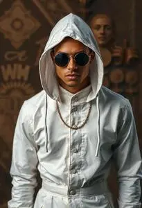 White Rapper Costume face swap
